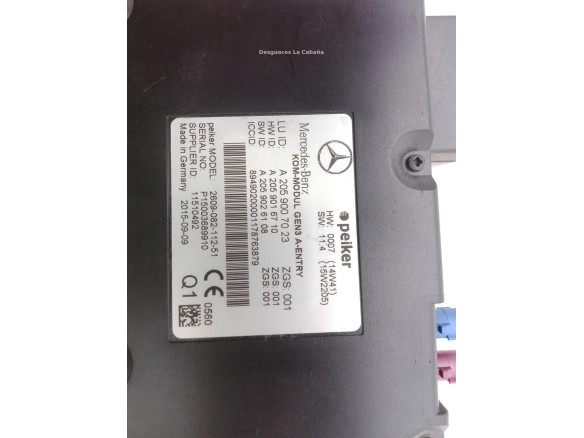 A2059007023 MODULO ELECTRONICO 9 MERCEDES BENZ CLASE E (W212)|Desguaces La Cabaña