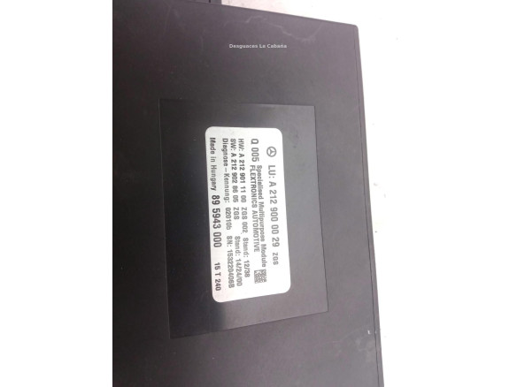 A2129000029 MODULO ELECTRONICO 6 MERCEDES BENZ CLASE E (W212)|Desguaces La Cabaña