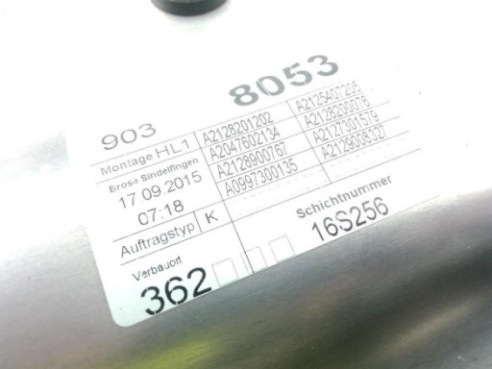 A2127301779  ELEVALUNAS PUERTA LAT TRA IZQ MERCEDES BENZ CLASE E (W212)|Desguaces La Cabaña