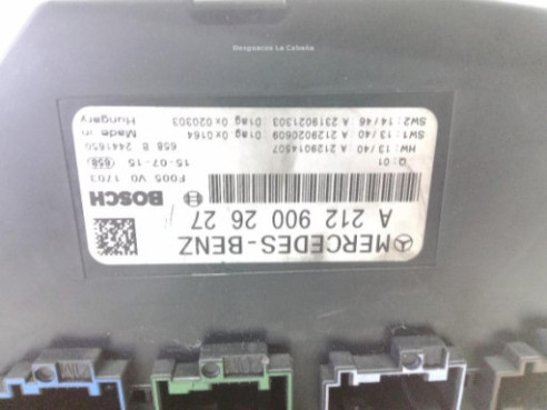 A2129002627 CAJA FUSIBLES EXTERIOR (BSM) MERCEDES BENZ CLASE E (W212)|Desguaces La Cabaña