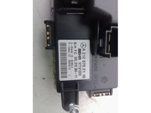 A2128702110 RESISTENCIA CALEFACCION MERCEDES BENZ CLASE E (W212)|Desguaces La Cabaña