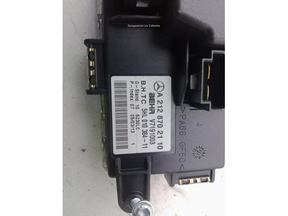A2128702110 RESISTENCIA CALEFACCION MERCEDES BENZ CLASE E (W212)|Desguaces La Cabaña