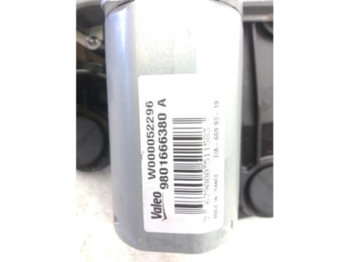 9801666380 MOTOR LIMPIAPARABRISAS TRA CITROEN C4 CACTUS|Desguaces La Cabaña