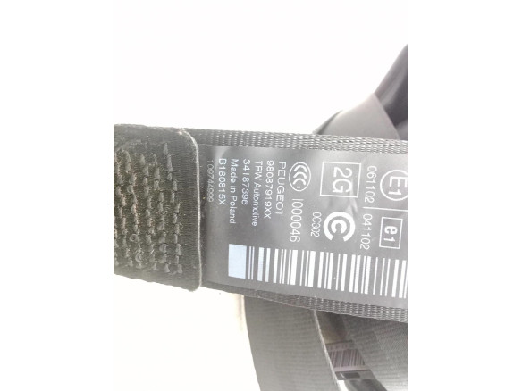 98087919XX CINTURON TRA IZQ PEUGEOT 308 II|Desguaces La Cabaña