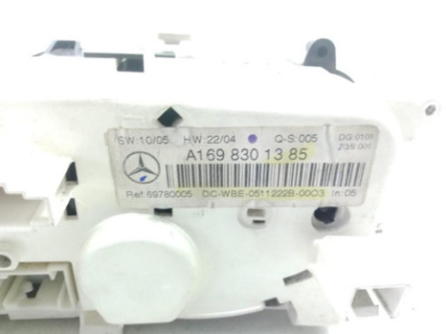 A1698301385 MANDO CLIMA MERCEDES BENZ CLASE B (W245)|Desguaces La Cabaña