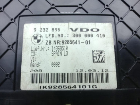 9232895 CUADRO INSTRUMENTOS BMW 3 (F30, F80)|Desguaces La Cabaña
