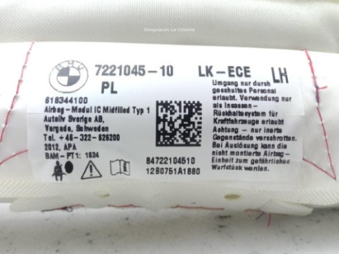 7221045 AIRBAG CORTINA IZQ BMW 3 (F30, F80)|Desguaces La Cabaña