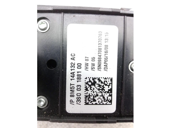 8M5T14A132AC MANDO ELEVALUNAS PUERTA LAT DEL IZQ FORD KUGA I|Desguaces La Cabaña