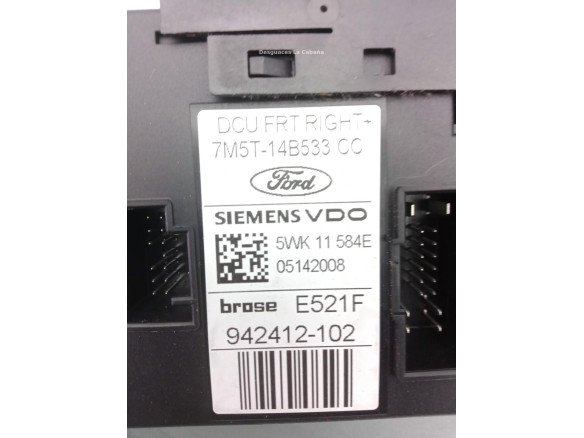 7M5T14B533CC ELEVALUNAS PUERTA LAT DEL DER FORD KUGA I|Desguaces La Cabaña
