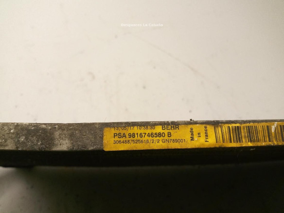981674580 RADIADOR AIRE ACONDICIONADO PEUGEOT 308 II|Desguaces La Cabaña
