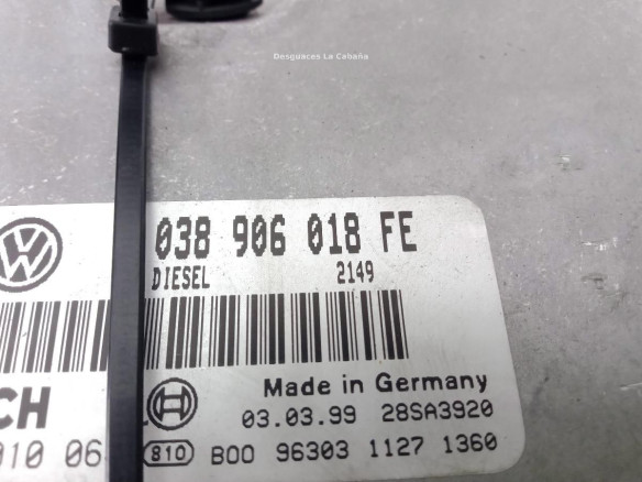 038906018 CENTRALITA MOTOR AUDI A4 (8D2, B5)|Desguaces La Cabaña