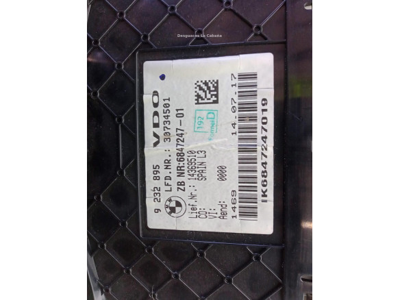 9232895 CUADRO INSTRUMENTOS BMW 3 Touring (F31)|Desguaces La Cabaña