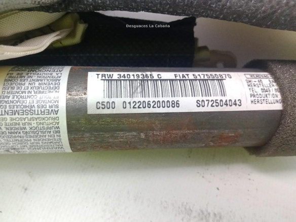 517550870 AIRBAG CORTINA IZQ FIAT LINEA (323_, 110_)|Desguaces La Cabaña
