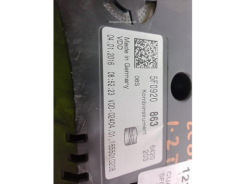 5F0920863A, CUADRO INSTRUMENTOS SEAT LEON (5F1)|Desguaces La Cabaña