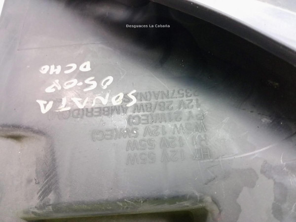 20298456 FARO DERECHO HYUNDAI SONATA V (NF)|Desguaces La Cabaña