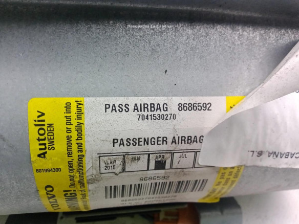 7041530270 AIRBAG DER VOLVO XC90 I (275)|Desguaces La Cabaña