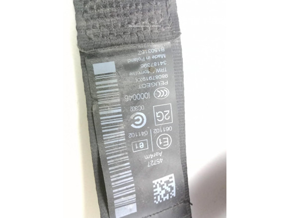 98087919XX CINTURON TRA IZQ PEUGEOT 308 II|Desguaces La Cabaña