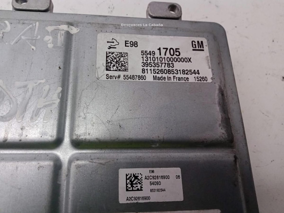 55486549,395357783, CENTRALITA MOTOR OPEL ASTRA J (P10)|Desguaces La Cabaña