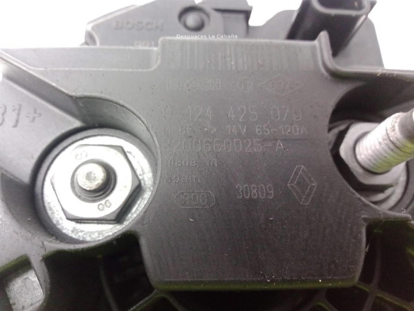 0124425070 ALTERNADOR RENAULT MEGANE III Fastback (BZ0_)|Desguaces La Cabaña
