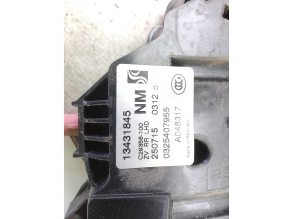 13431845 CERRADURA PUERTA LAT TRA DER OPEL CORSA E (X15)|Desguaces La Cabaña