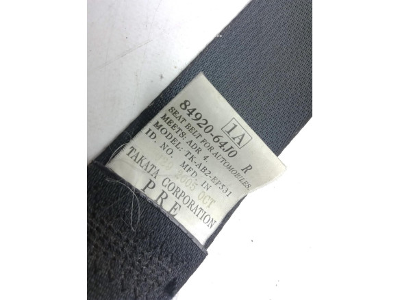 8492064J0 CINTURON DEL DER SUZUKI GRAND VITARA II (JT, TE, TD)|Desguaces La Cabaña