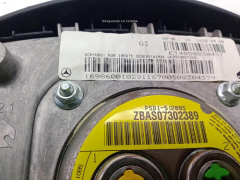 16986001029 AIRBAG IZQ MERCEDES BENZ CLASE A (W169)|Desguaces La Cabaña