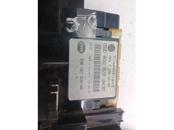 8D0820043M, MANDO CLIMA AUDI A4 (8E2, B6)|Desguaces La Cabaña