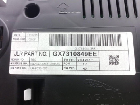 GX7310849EE CUADRO INSTRUMENTOS JAGUAR XE|Desguaces La Cabaña