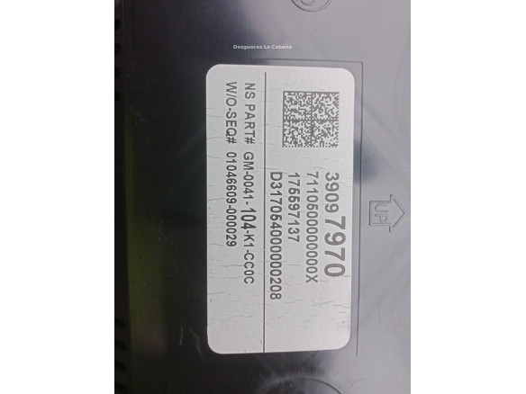39097970 CUADRO INSTRUMENTOS OPEL ASTRA K (B16)|Desguaces La Cabaña