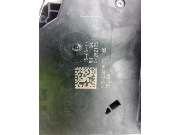 13598385 CERRADURA PUERTA LAT TRA DER OPEL ASTRA K (B16)|Desguaces La Cabaña