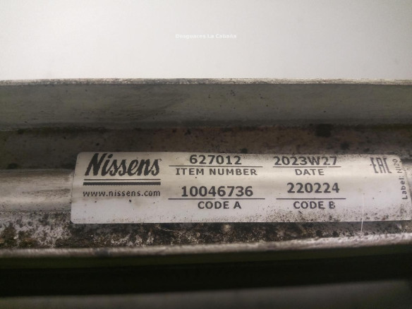 627012 RADIADOR AGUA MERCEDES BENZ CLASE E (W212)|Desguaces La Cabaña