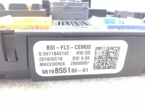 9819855180 CAJA FUSIBLES INTERIOR (BSI) TOYOTA PROACE VERSO (MPY_)|Desguaces La Cabaña