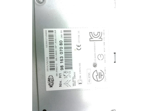 9816307080 MODULO RADIO CITROEN C4 CACTUS|Desguaces La Cabaña