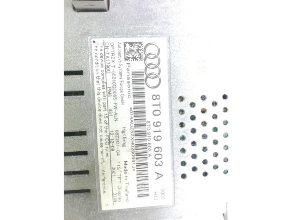 8T0919603A PANTALLA MULTIMEDIA AUDI Q5 (8RB)|Desguaces La Cabaña