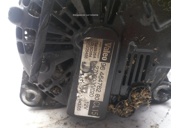 9646476280 ALTERNADOR PEUGEOT 1007 (KM_)|Desguaces La Cabaña