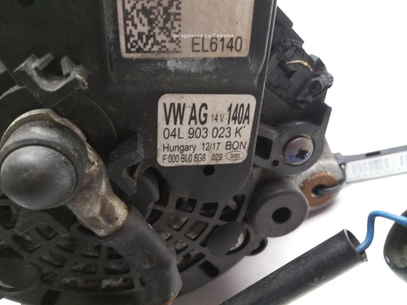 04L903023K ALTERNADOR AUDI Q2 (GAB)|Desguaces La Cabaña