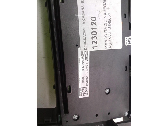 13346050 MANDO RADIO OPEL ASTRA J (P10)|Desguaces La Cabaña