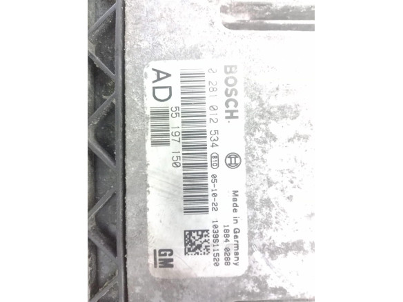 0281012534 CENTRALITA MOTOR OPEL VECTRA C|Desguaces La Cabaña