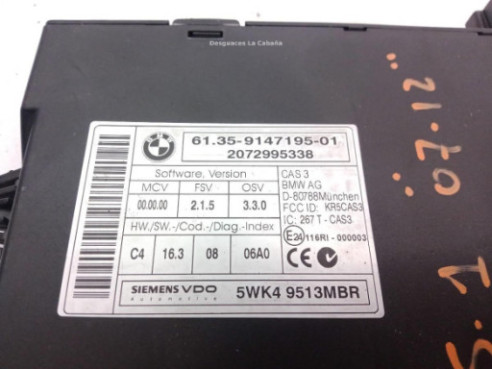 6135914719501 CENTRALITA MOTOR BMW 1 (E87)|Desguaces La Cabaña