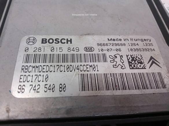 9674254080 CENTRALITA MOTOR PEUGEOT 207 (WA_, WC_)|Desguaces La Cabaña