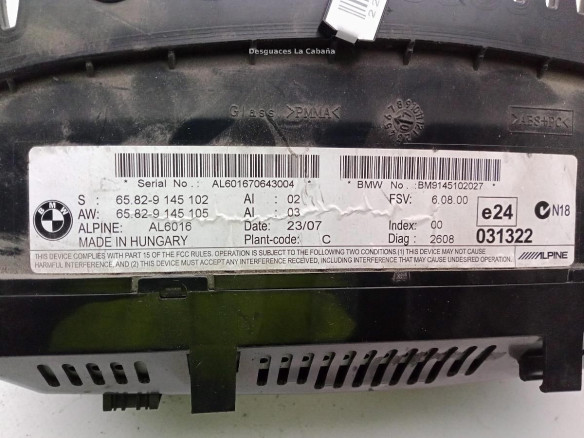 65829145102 DISPLAY BMW 3 (E90)|Desguaces La Cabaña