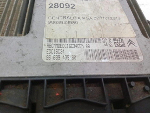 9663943980 CENTRALITA MOTOR CITROEN BERLINGO / BERLINGO FIRST Furgón (M_)|Desguaces La Cabaña