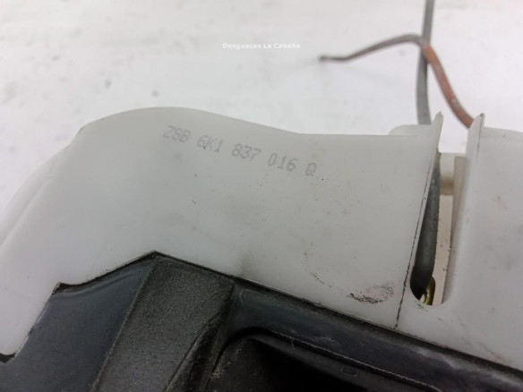 6K1837016Q CERRADURA PUERTA LAT DEL DER SEAT INCA (6K9)|Desguaces La Cabaña