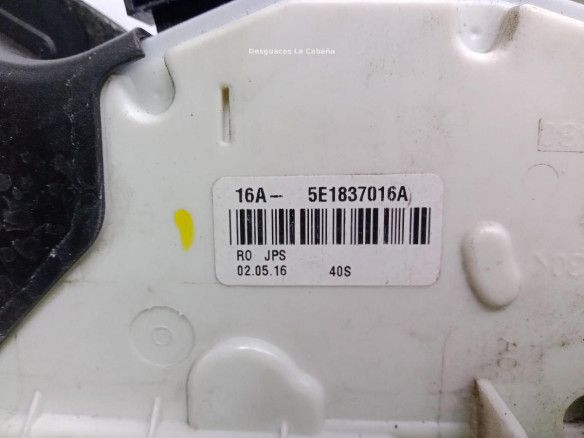 5E1837016A CERRADURA PUERTA LAT DEL DER VW PASSAT (3G2)|Desguaces La Cabaña