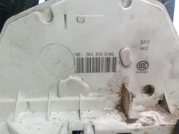 5K4839016Q CERRADURA PUERTA LAT TRA DER SEAT LEON (5F1)|Desguaces La Cabaña