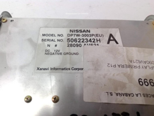 28090AV621A, DISPLAY NISSAN PRIMERA Hatchback (P12)|Desguaces La Cabaña