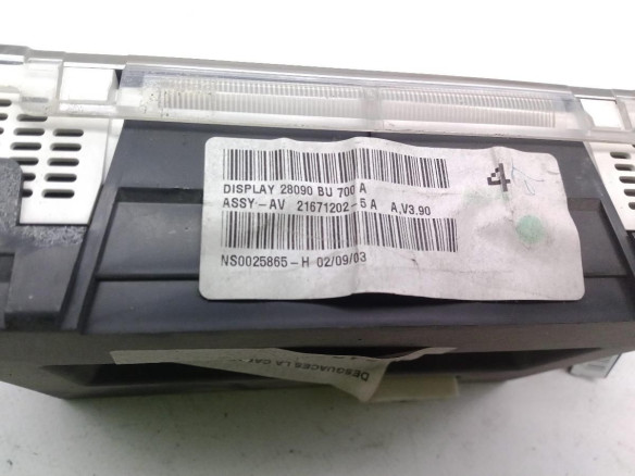 28090BU700A, DISPLAY NISSAN ALMERA II (N16)|Desguaces La Cabaña