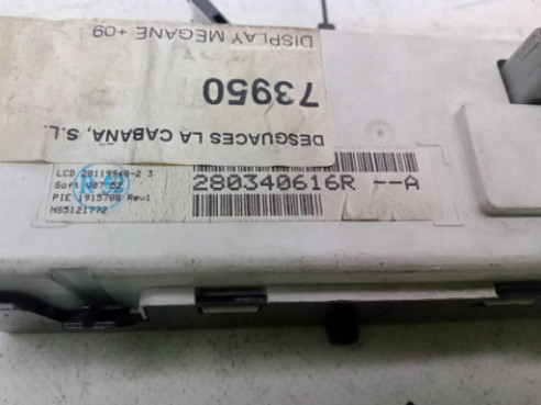 280340616R, DISPLAY RENAULT MEGANE III Fastback (BZ0_)|Desguaces La Cabaña