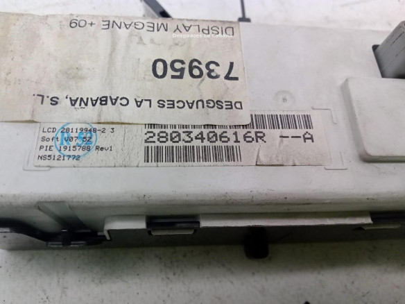 280340616R, DISPLAY RENAULT MEGANE III Fastback (BZ0_)|Desguaces La Cabaña