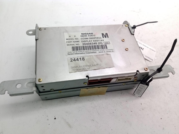 28090AV612M, DISPLAY NISSAN PRIMERA Hatchback (P12)|Desguaces La Cabaña
